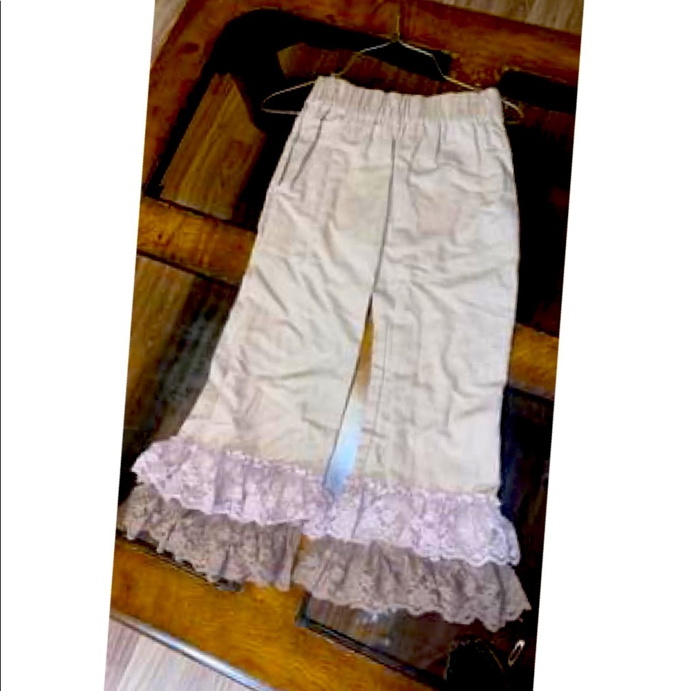 Matilda Jane taupe ruffles with lace